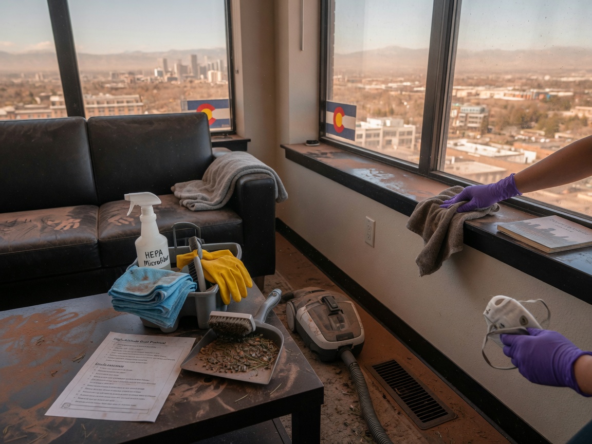 How to Handle High-Altitude Dust in Denver Short-Term Rentals